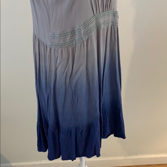 Blue Ombré sleeveless summer dress - Picture 4 of 4
